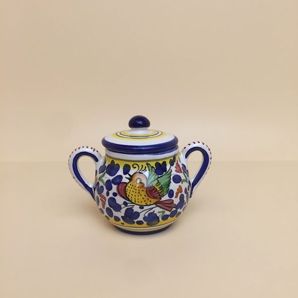 Sugarpot with 2 handles, cm.11h